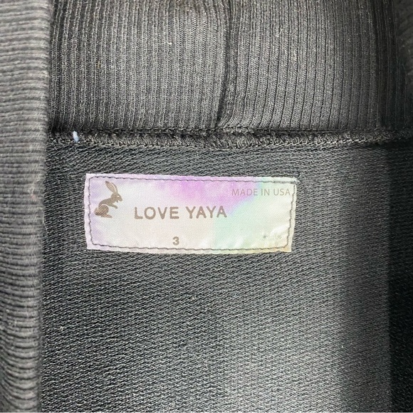 Love‎ YaYa Longline Drapey Ribbed Snap Front Basic Cardigan Sweater Black Size 3 - Picture 4 of 7